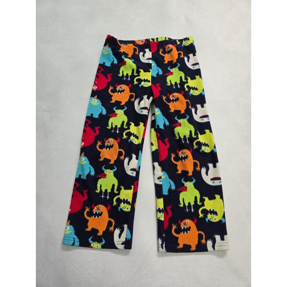 The Children's Place Monster Patterns Fleece Boys Toddler Pajama Pants 4T